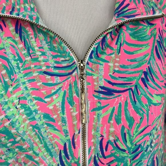 Lilly Pulitzer UPF 50+ Skipper Popover Pink Sunset Coco Breeze - Picture 7 of 14